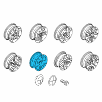 OEM 2013 BMW 135is Alloy Rim Left Diagram - 36-11-6-795-559