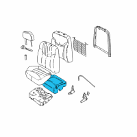 OEM 2004 Pontiac Grand Am Pad Asm, Driver Seat Cushion Diagram - 22604854