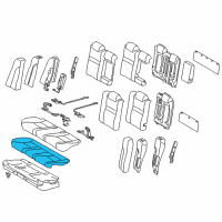 OEM 2014 Toyota Camry Seat Cushion Pad Diagram - 71503-06221