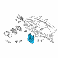 OEM Hyundai Elantra Heater Control Assembly Diagram - 97250-3X152-RA5