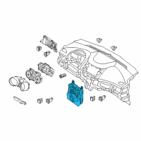 OEM 2011 Hyundai Elantra Heater Control Assembly Diagram - 97250-3X780-GU