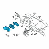 OEM 2016 Hyundai Elantra Cluster Assembly-Instrument Diagram - 94001-3X200