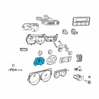 OEM 1994 Dodge B150 SPEEDO-Cluster 100 Mph Diagram - 4713568