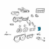 OEM 1997 Dodge B3500 Module-Message Center Diagram - 56019983