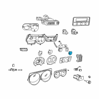 OEM 1997 Dodge B2500 Instrument Cluster Diagram - 4728274