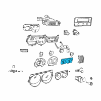 OEM Dodge B350 Instrument Cluster Diagram - 56003460