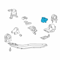 OEM 2000 Toyota RAV4 Front Bracket Diagram - 12321-74370