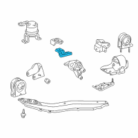 OEM 2000 Toyota RAV4 Bracket, Engine Mounting RH Diagram - 12316-74100