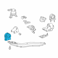 OEM 2000 Toyota RAV4 Front Mount Diagram - 12361-74370