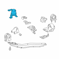 OEM 1999 Toyota RAV4 Side Mount Diagram - 12362-74391