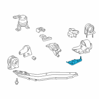 OEM 2000 Toyota RAV4 Bracket, Engine Mounting, LH Diagram - 12325-74380