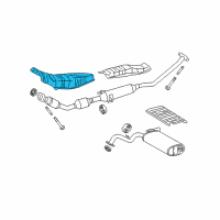 OEM 2019 Toyota Corolla Heat Shield Diagram - 58151-02380