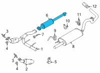 OEM 2022 Ford F-150 EXTENSION - EXHAUST PIPE Diagram - ML3Z-5A212-K
