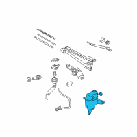 OEM 2008 Toyota RAV4 Washer Reservoir Diagram - 85315-42240