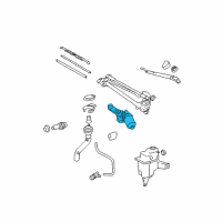 OEM Toyota Front Motor Diagram - 85110-0R011