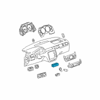 OEM 2010 Chevrolet Silverado 2500 HD Switch Asm-Accessory Diagram - 25845474