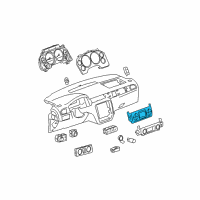 OEM 2013 GMC Sierra 1500 Control Asm-Heater & A/C (W/ Rear Window Defogger Diagram - 20921713