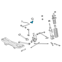 OEM 2000 Toyota MR2 Spyder Stabilizer Bar Bracket Diagram - 48824-20100