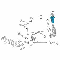 OEM 2005 Toyota MR2 Spyder Upper Mount Diagram - 48750-17050