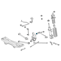 OEM 2004 Toyota MR2 Spyder Rear Lower Control Arm Nut Diagram - 90178-A0071