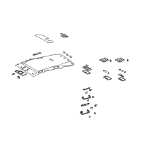 OEM 2003 Toyota Solara Map Lamp Bulb Diagram - 90981-12005