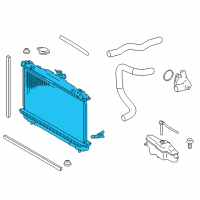 OEM 2012 Toyota Camry Radiator Assembly Diagram - 16400-0V120