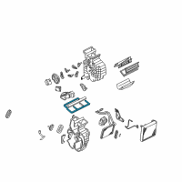 OEM 2006 Kia Spectra5 Seal(B)-Heater To Duct Diagram - 972472F000