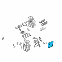 OEM Kia Spectra EVAPORATOR Assembly Diagram - 971392F000