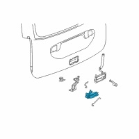 OEM 2002 Saturn Vue Latch Assembly Diagram - 25824166