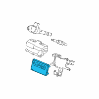 OEM 2004 Acura MDX ECU Diagram - 37820-RDJ-405