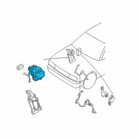 OEM 2002 Infiniti Q45 ACTUATOR Assembly - Anti SKID Diagram - 47600-AR100