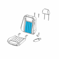 OEM Dodge Challenger Pad-Seat Back Diagram - 5000022AB