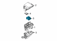 OEM Kia Box Assembly-Eng Module Diagram - 91955L2200