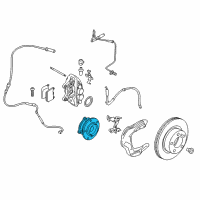 OEM BMW 430i xDrive Gran Coupe Wheel Hub With Bearing, Front Diagram - 31-20-6-876-844