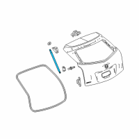 OEM 2015 Cadillac SRX Lift Cylinder Diagram - 22745513