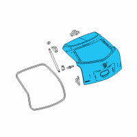 OEM 2011 Cadillac SRX Lift Gate Diagram - 23495091