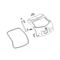 OEM 2014 Cadillac SRX Lift Cylinder Ball Stud Diagram - 11571040