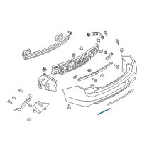 OEM 2017 Lincoln Continental Reflector Diagram - GD9Z-15A448-A