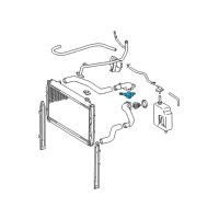OEM 2004 Toyota Tundra Water Inlet Gasket Diagram - 16341-62040