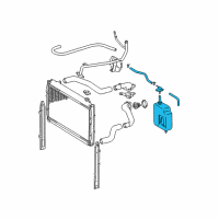 OEM 2000 Toyota Tacoma Reservoir Assembly Diagram - 16470-0C011