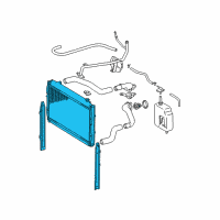 OEM 1997 Toyota Tacoma Radiator Assembly Diagram - 16410-AZ025