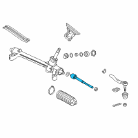 OEM Honda Fit End, Rack Diagram - 53010-T5R-003