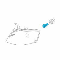 OEM 1998 Nissan Sentra Bulb Diagram - 26717-30P00