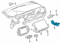 OEM 2022 Chevrolet Bolt EUV Heater Control Diagram - 42768992