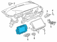 OEM Chevrolet Bolt EUV Cluster Assembly Diagram - 42787375