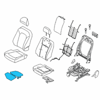 OEM Ford Seat Cushion Heater Diagram - JL3Z-14D696-G
