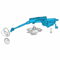 OEM Jeep Column-Steering Diagram - 5057279AT