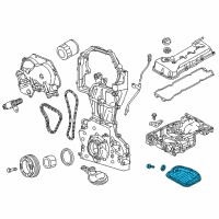 OEM Infiniti QX60 Oil Pan Assembly Diagram - 11110-3KY1B