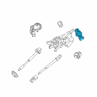 OEM 2012 Ford Mustang Column Assembly Housing Diagram - AA8Z-3F527-A