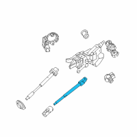 OEM 2011 Ford Mustang Lower Shaft Diagram - 4R3Z-3B676-AA